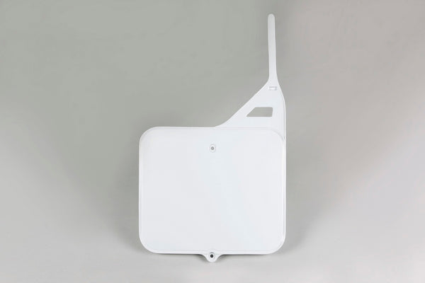 UFO Front Number Plate White Suzuki RM125/250 SU02910#041