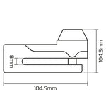 Oxford Titan Ø10mm Pin Disk Lock - Žltá LK486