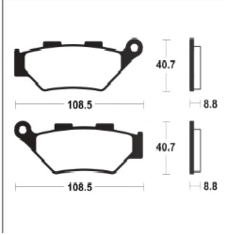 Kovové brzdové podložky Tecnium Sintered - MF483 1122849