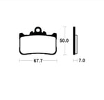 Kovové brzdové podložky Tecnium Sintered - MF494 1122850