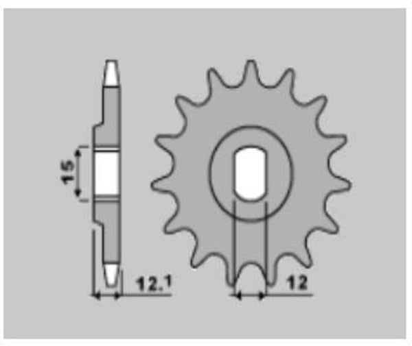 PBR Steel Standard Front Sprock 2105 - 428 2105 9 18NC