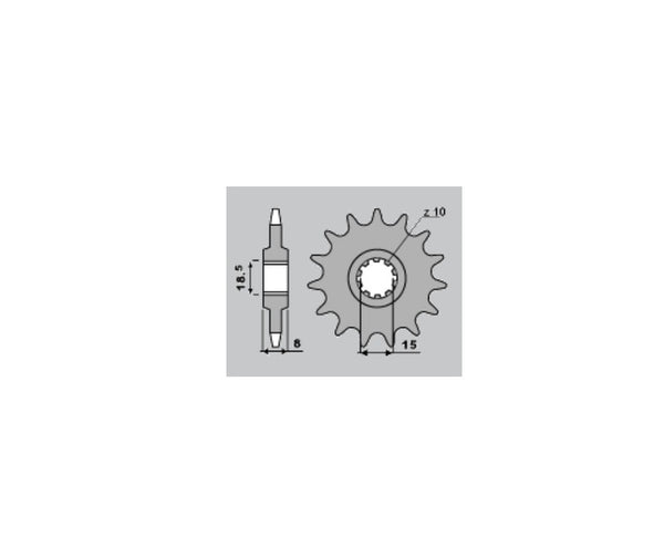 PBR oceľový štandardný predný sprock 599 - 428 599 14 18nc