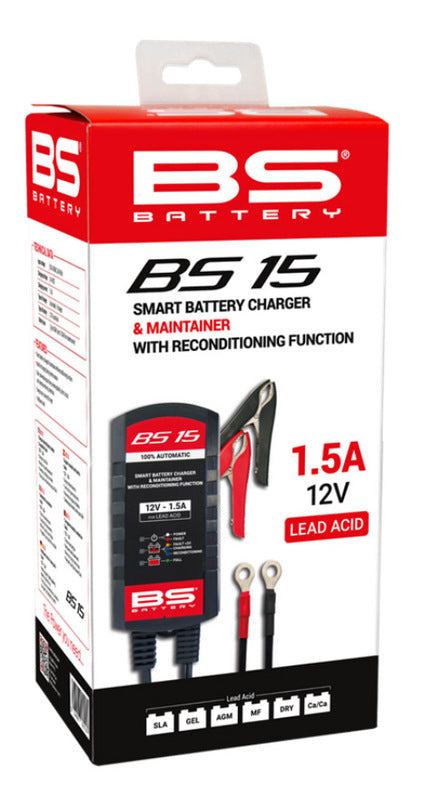 BS batéria BS15 Smart Battery Charger - 12V 1,5A