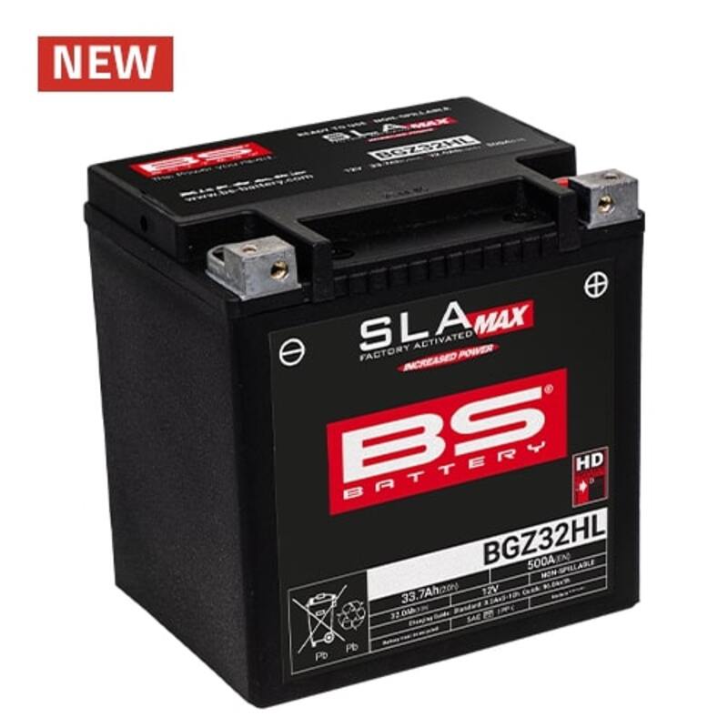 BS BATTERY SLA MAX BATTERY MAINTENANCE FREE FACTORY ACTIVATED - BGZ32HL