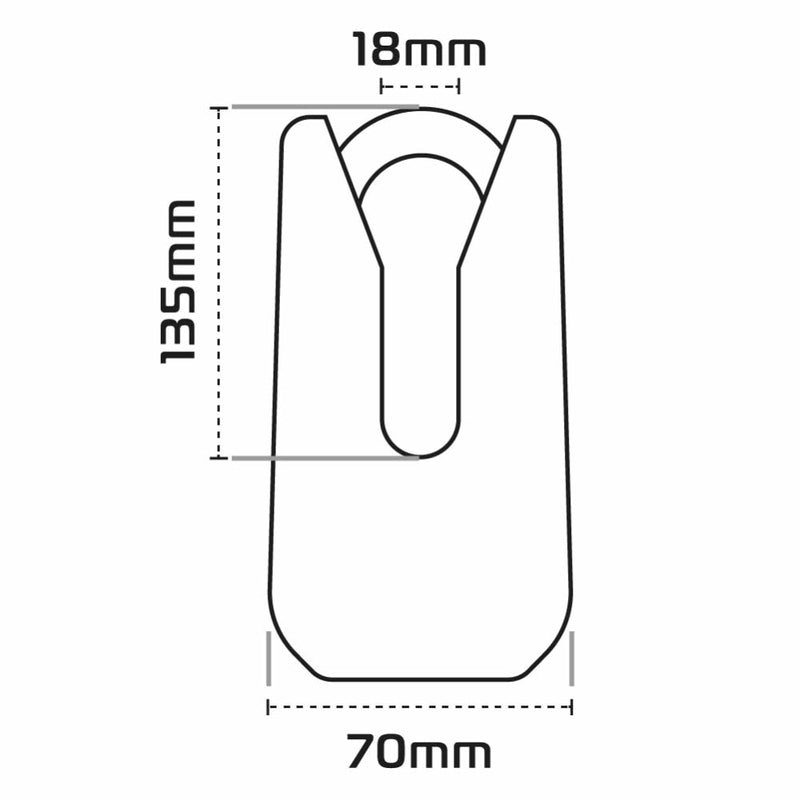 Oxford Monster Disk Lock - Black of32m