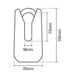 Oxford Monster Disk Lock - žltá z 36 m