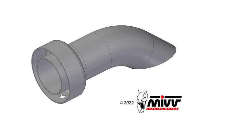 MIVV Spareparts DB-Killer 50.DK.187.0 ljuddämpare reservdel i metall för avgassystem, perfekt för fordonstillbehör och reparationer.