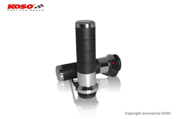 Koso vykurovacie rukoväte Titan-X s integrovaným prepínačom vhodný pre Harley Davidson®, Chrome AX068M10