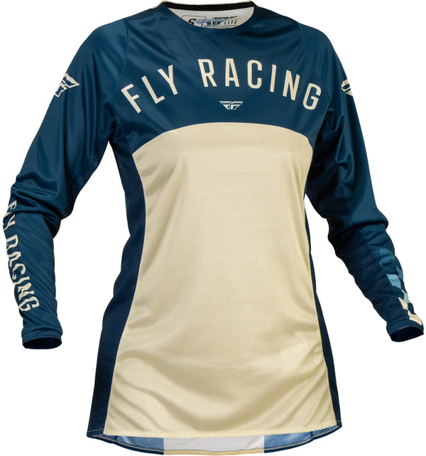 Fly Racing Lite Woman Jersey - Navy/Slonovina 377-622s