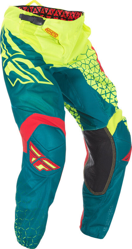 Fly Racing Kinetic Trifecta Mesh Pants-Hi-Vis/Teal 370-3828s