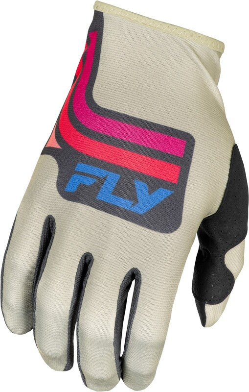 Escape racing some s.e. Vice Gloves - Light Gray / Pink / Coral 378-7143X