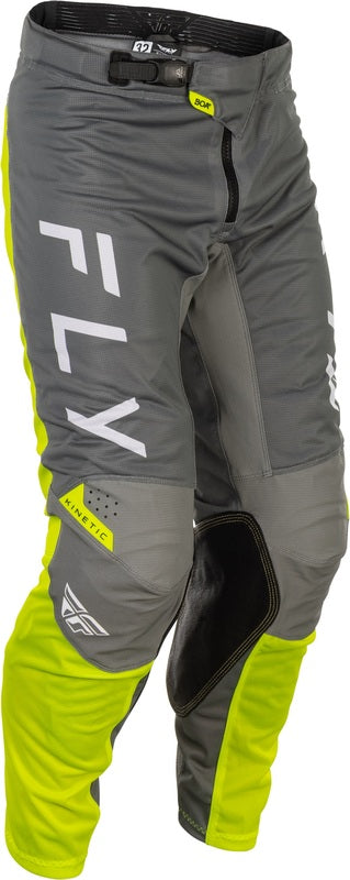 Fly Racing Kinetic Mesh Pants - Grey/Yellow 379-32436