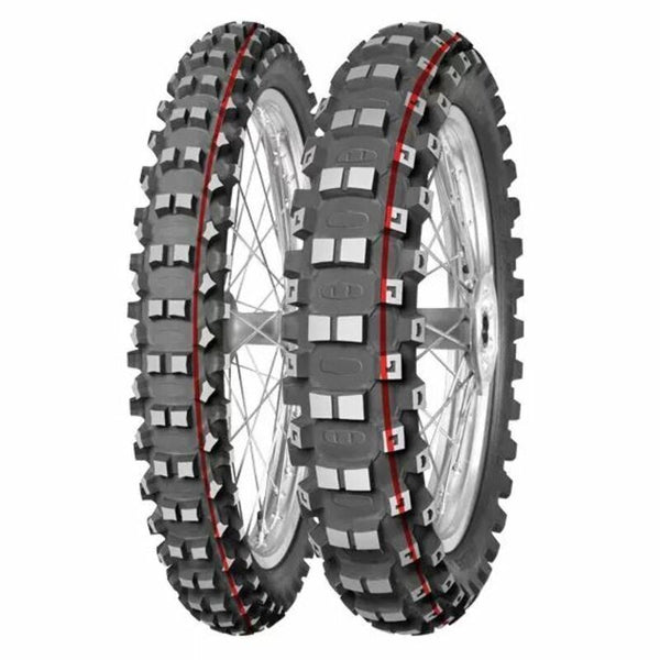 Mitas Tire Terra Force-MX MH 90/100-12 NHS 46M TT Pit Cross Red Red