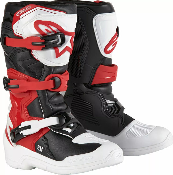 Alpinestars (MX) Boot Tech3s YTH WT/BK/R 2 2014024-2030-2