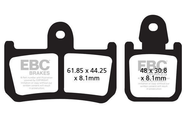 EBC BRAKE PAD FA looks organic FA442/4