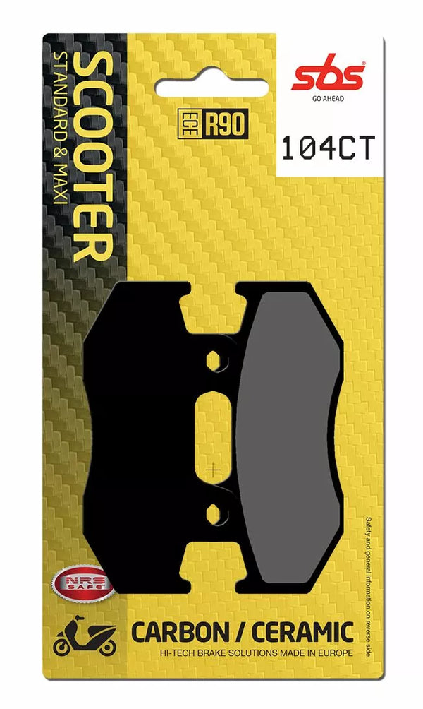 SBS Brake Pad Car/Cer Scoot 104ct