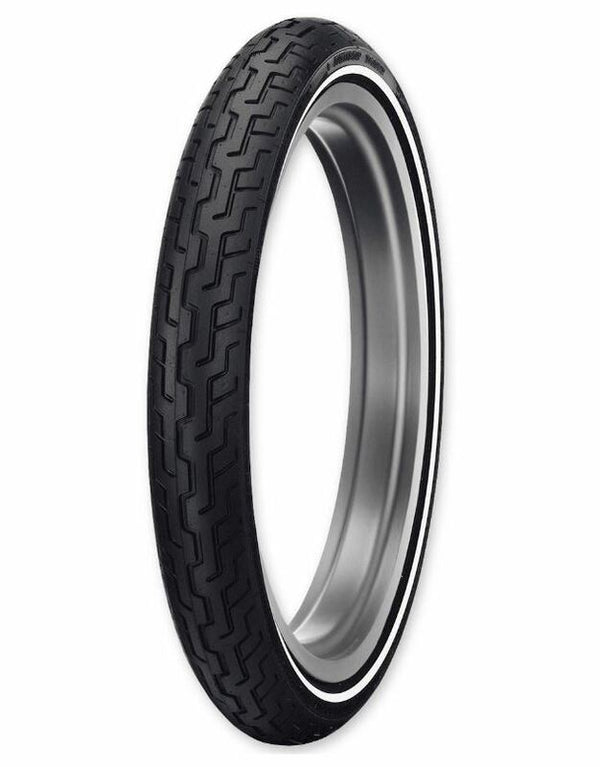 Pneumatika Dunlop D402F MWW (Harley-D) Stredne biela sgitácia MH90-21 M/C 54H TL