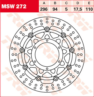 Brzdový disk TRW FL MSW272 MSW272