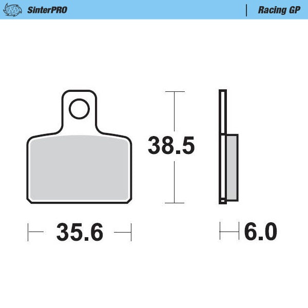 Moto-majster brzdový podložka Racing GP 099212