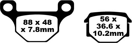 EBC brzdová podložka FA vyzerá organicky FA093