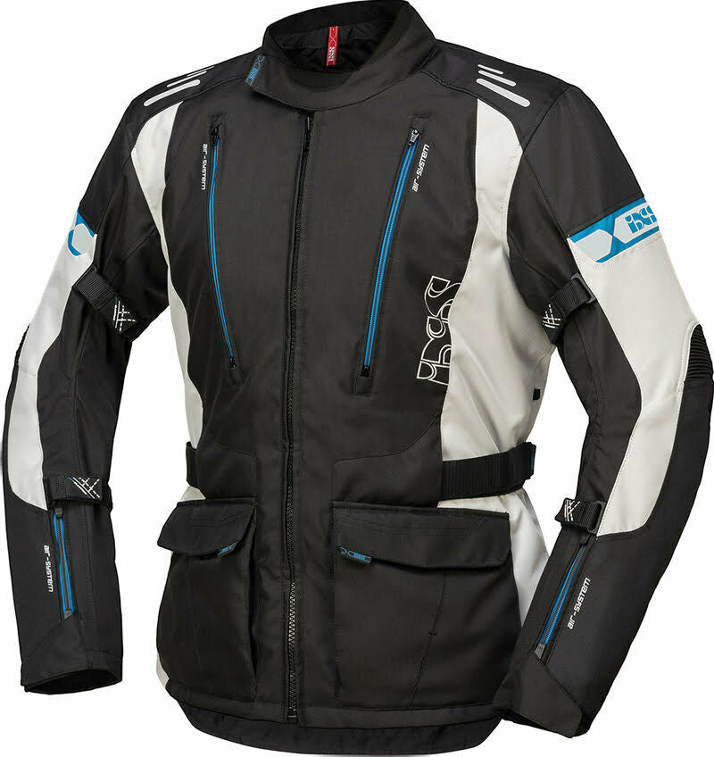 IXS textilná mc bunda Lorin St Black /Blue