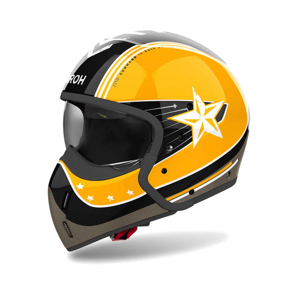 Airoh Open MC Helmet J110 Command Yellow