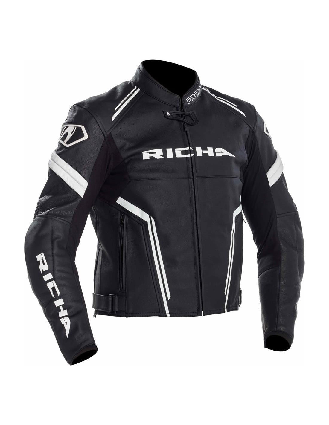 Richa leather jacket assen black /white