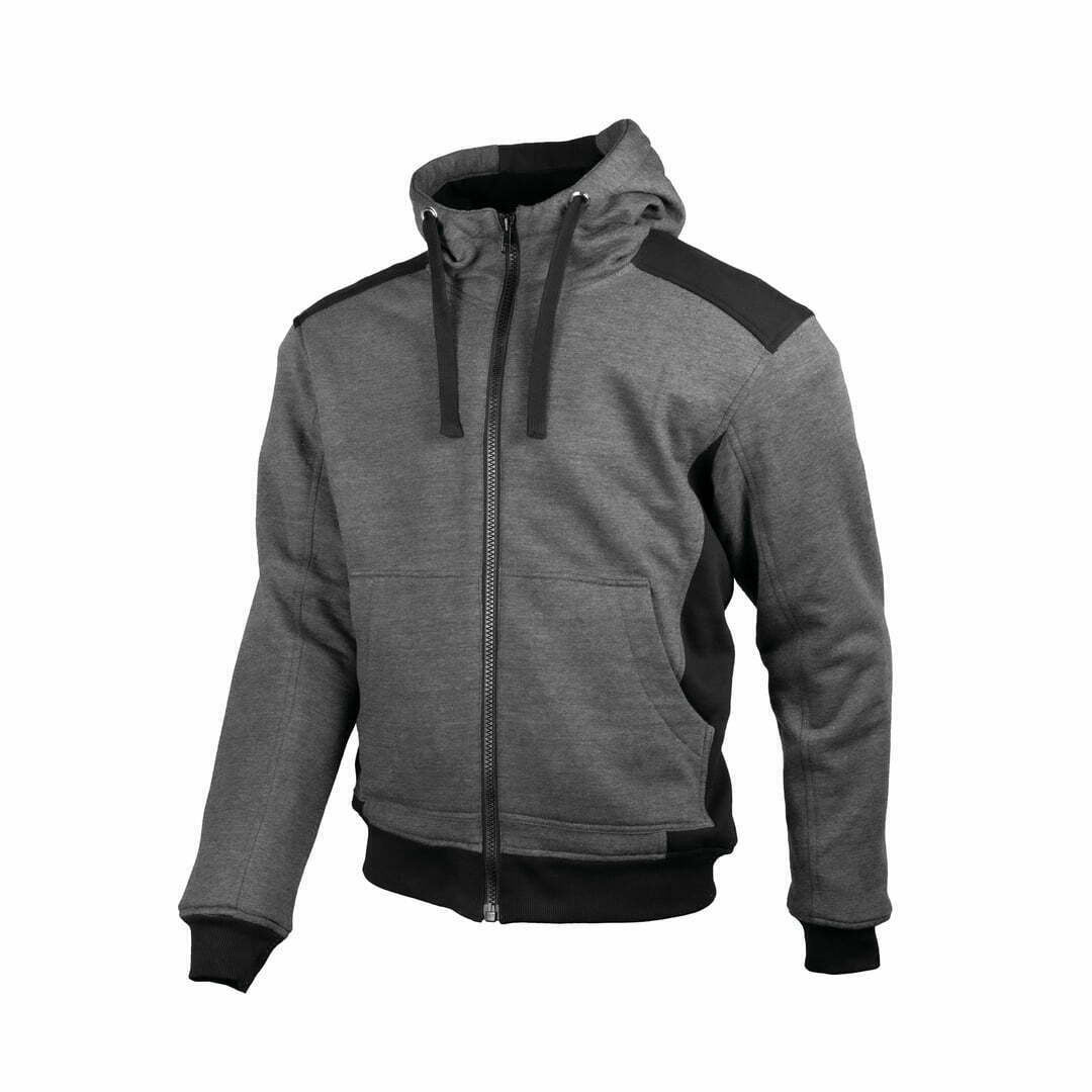 GMS KEVLAR MC-HOODIE GRIZZLY ANTRATE /BLACK