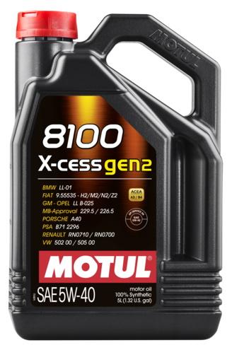 Motul 8100 X-in-GEN2 5W-40 5L (4 ks/kartón)