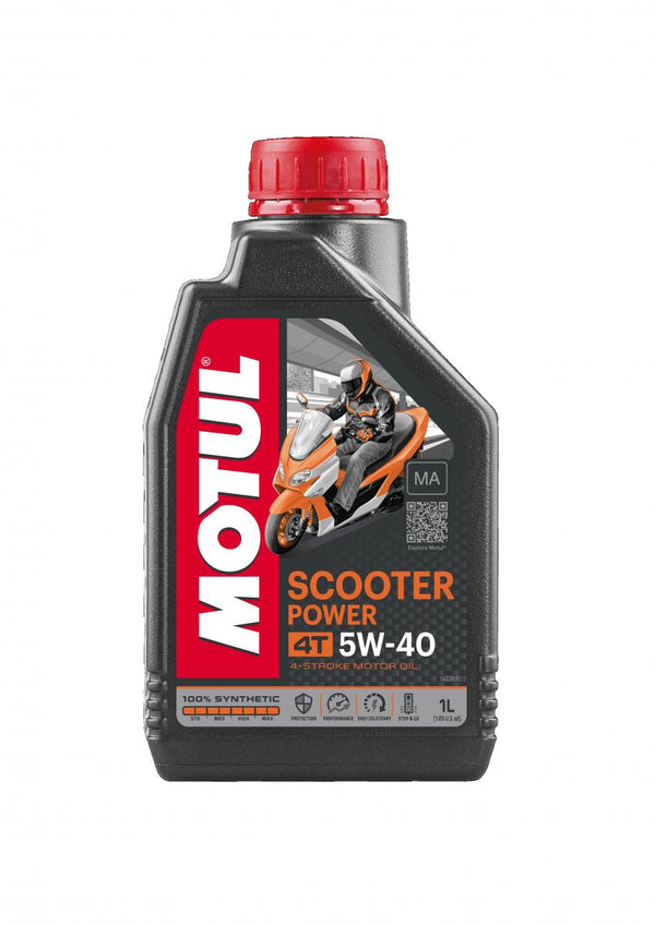 Motul Scooter Power 4T 5W-40 MA 1L (12ks/kartón)