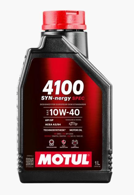 Motul 4100 SYN-NEGY SPEC 10W-40 1L (12pcs/cardboard)