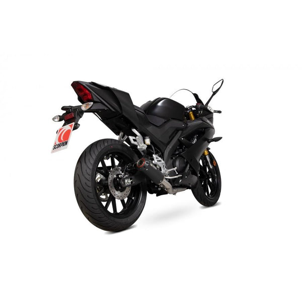Yamaha YZF-R125 2019-2020 Red Power Full System Čierna keramika potiahnutá rukáv