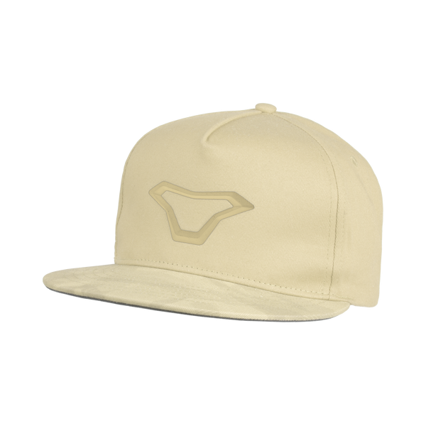 MacNa Cap Snapback 3D logo béžová