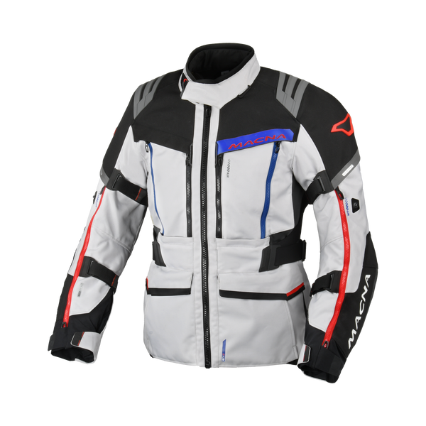 Macna Textile Mc-Jacket Chieftane Gray /Blue /Red