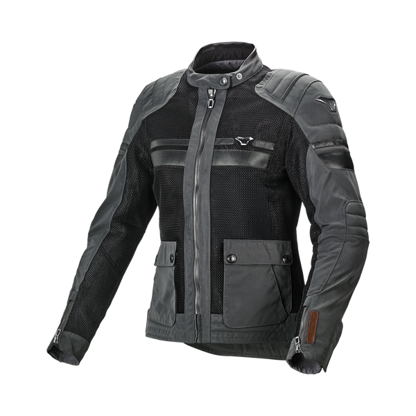 Motocyklová bunda macna, plynulé ženy nočné oko čierne/čierne nočné oko/hnedé