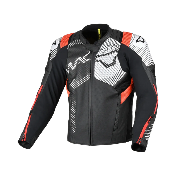 Macna Leather Mc-Jacket Ignite čierna /červená