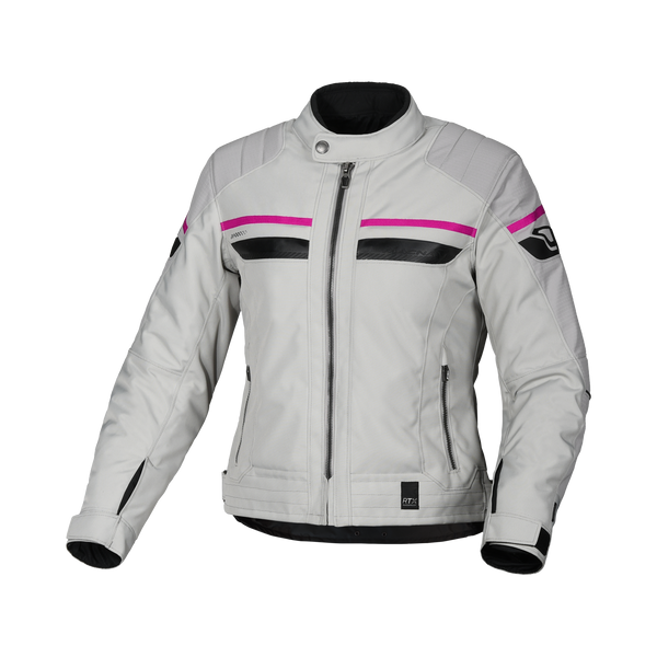 Macna lady textile mc jacket oryon gray