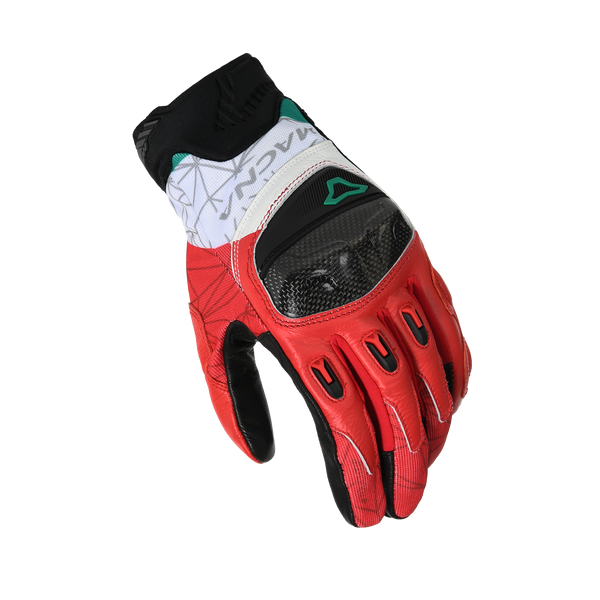 Motorcycle GLOVES MACNA, Rocco Black/Red/White
