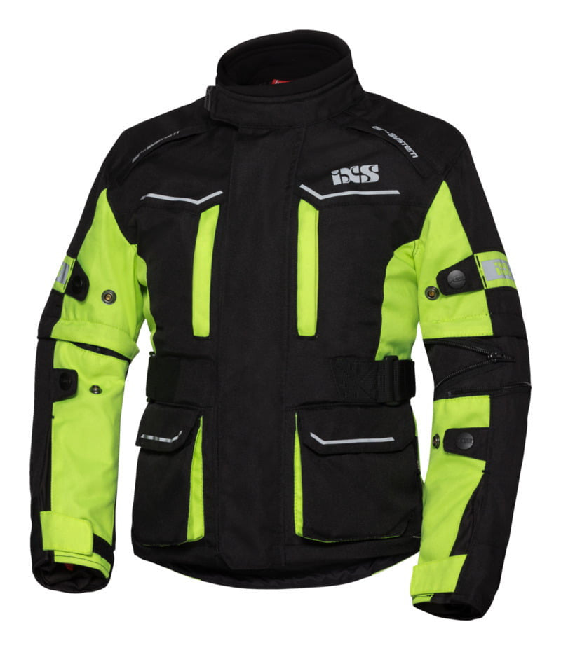 IXS Kids Textile MC bunda ST 1.0 čierna /chrípka