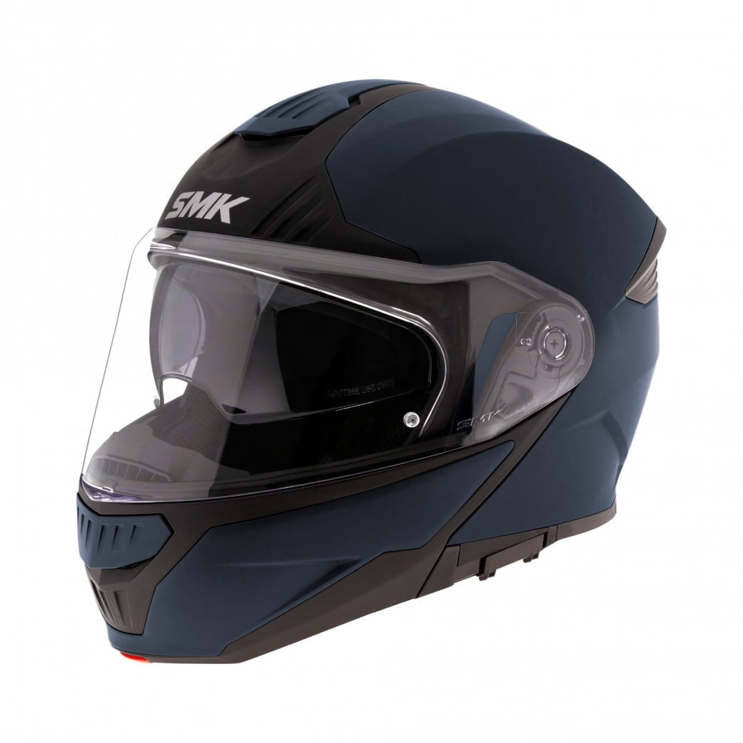 SMK Openable MC Helmet Gullwing Yama Blue