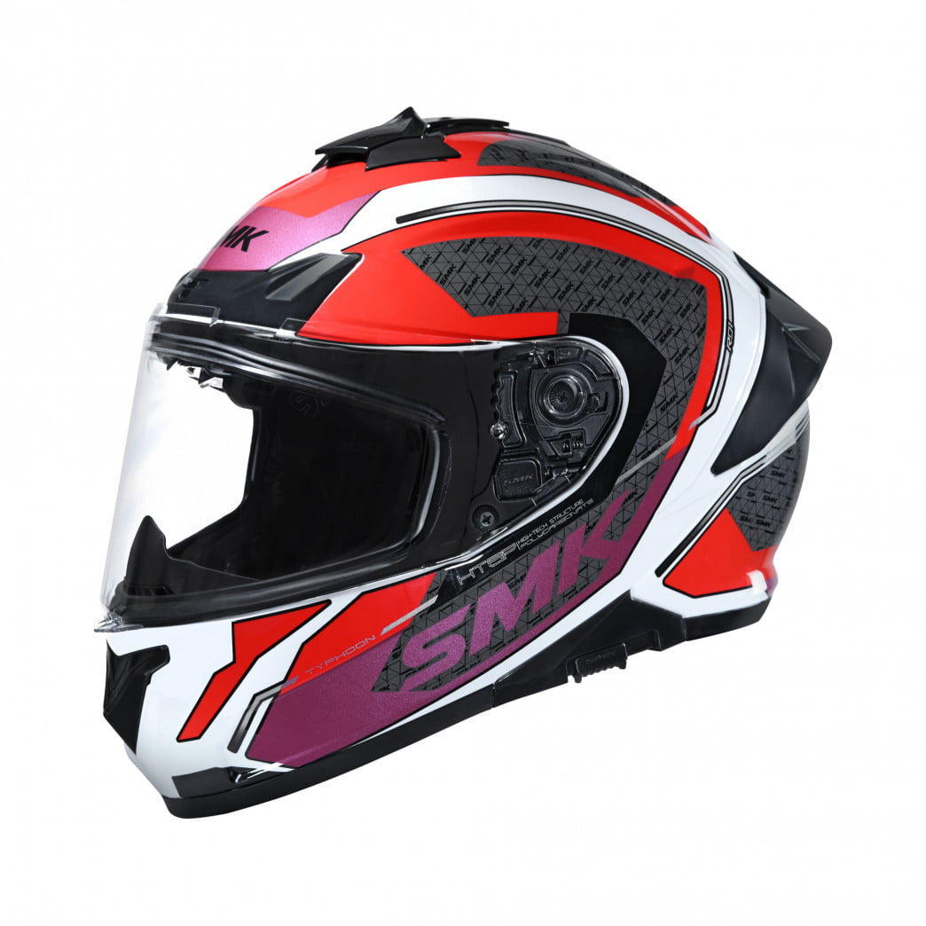 SMK Integral MC Helmet Typhoon RD1 White /Red