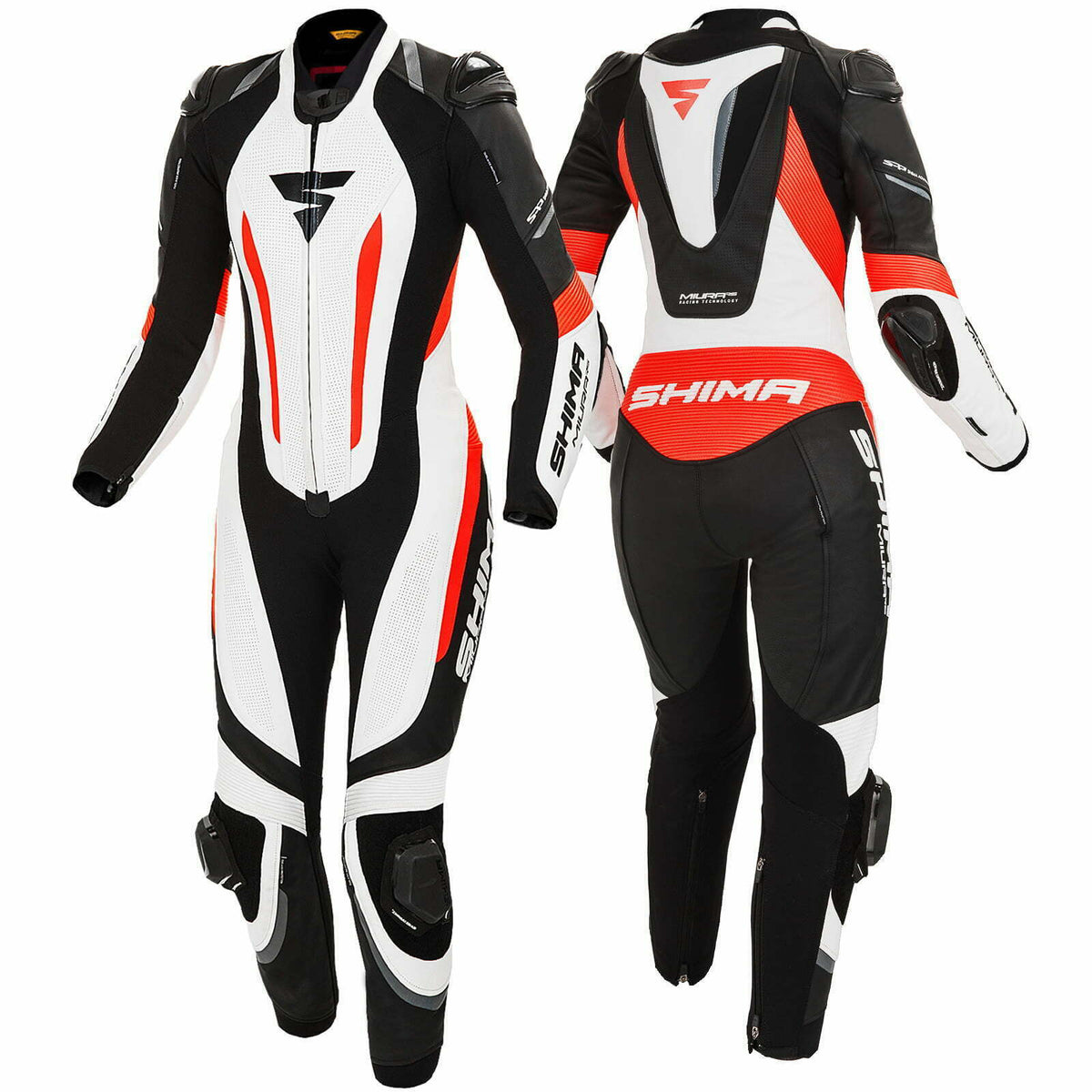 Shima Dam Mc-Skin Suit 1-piece Miura Black / White / Red Flu 