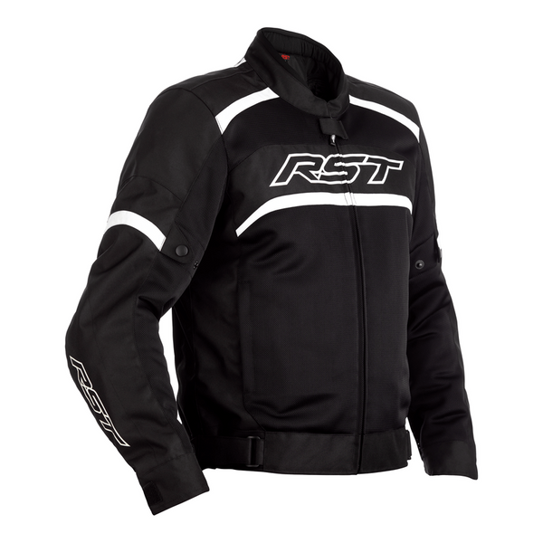 RST Textile Mc-Jacket Pilot Black / White 