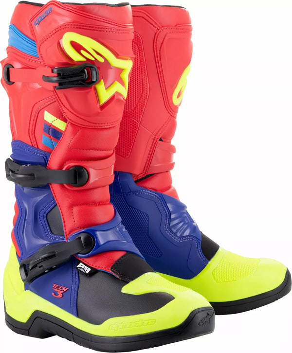 Alpinestars (MX) Boot Tech3 Rd/ BL/ YL FL 12 2013018-3375-12