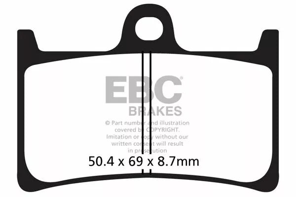 EBC BRAKE PAD SFA ORG SCOOTER SFA252