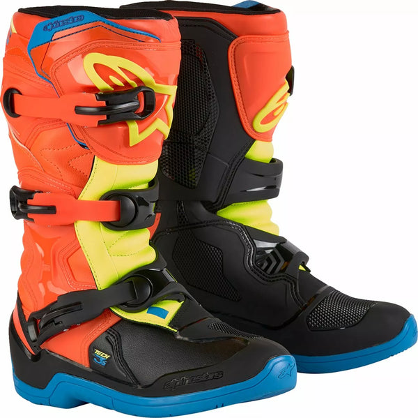 Alpinestars (MX) Boot Tech3s Yth Or/BL/Y 4 2014024-4755-4