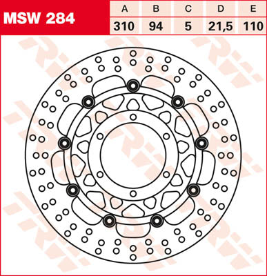 Brzdový disk TRW FL MSW284 MSW284