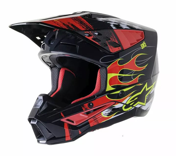 Alpinestars (MX) prilba SM5 Rash Red/G L 8307023-9033-L