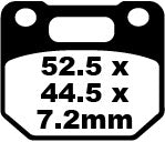 EBC brzdová podložka FA vyzerá organicky FA110