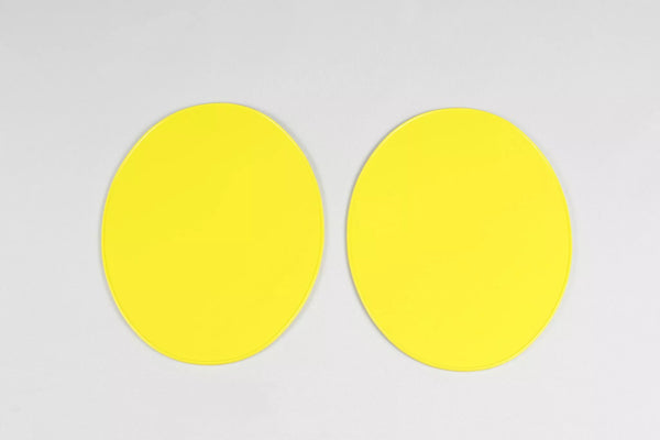 UFO Uni Oval Plate yl 2pc ME08048@D